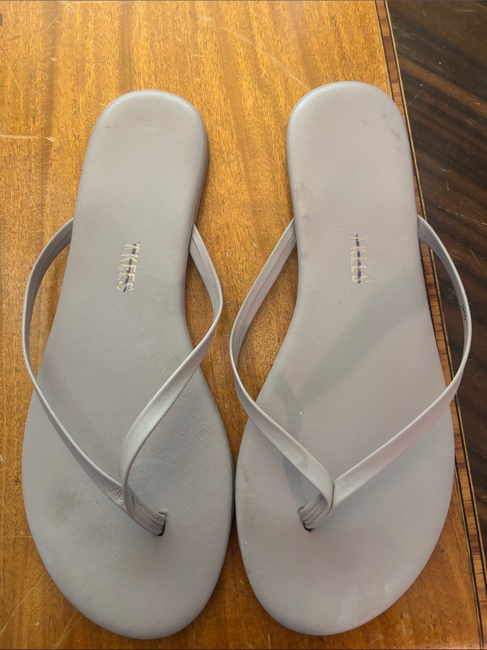 TKEES Women's Lilac Minimal Flip Flop Sandals